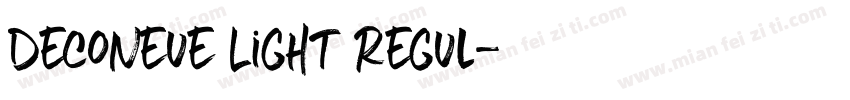 DecoNeue Light Regul字体转换